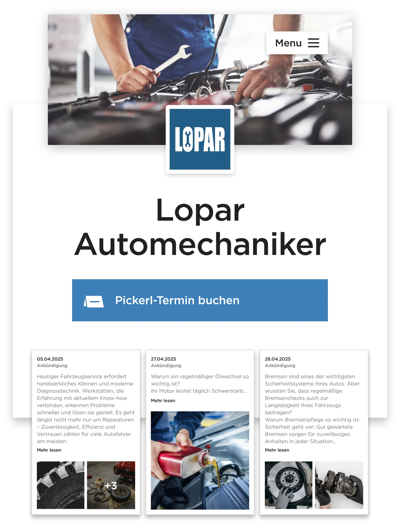 page website example